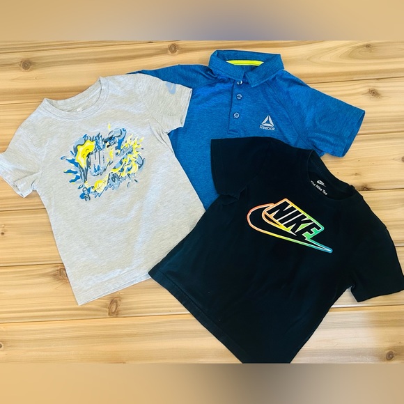 Set of 3 Boy Nike & Reebok t shirts youth size 7 - Picture 2 of 11